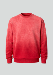 Red Potassium Spray Crewneck Sweatshirts