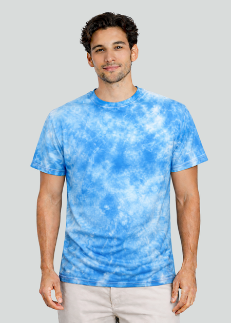 Malibu Blue Crystal Wash Tie Dye T-Shirt Alstyle 1301