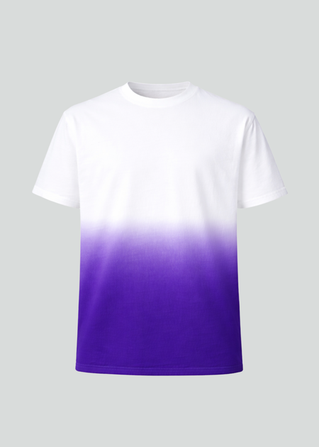 White Purple Dip Dye T-Shirt