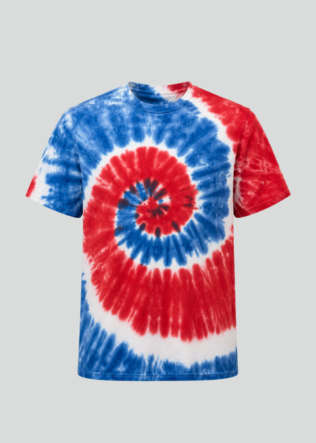 France Inspired Spiral Tie Dye T-Shirt