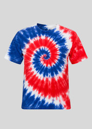 France Inspired Spiral Tie Dye T-Shirt
