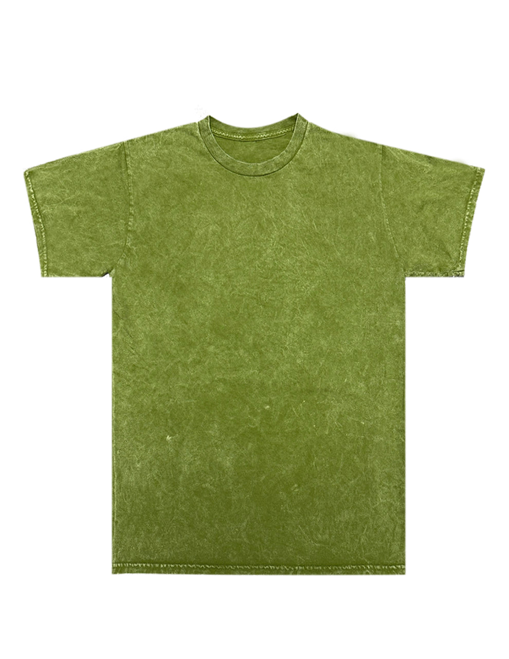 Mint Green Solid Color Cotton Mineral Washed Oversize Tee