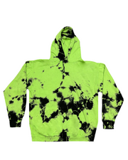 Slime Green / Black Crystal Wash Hoodie