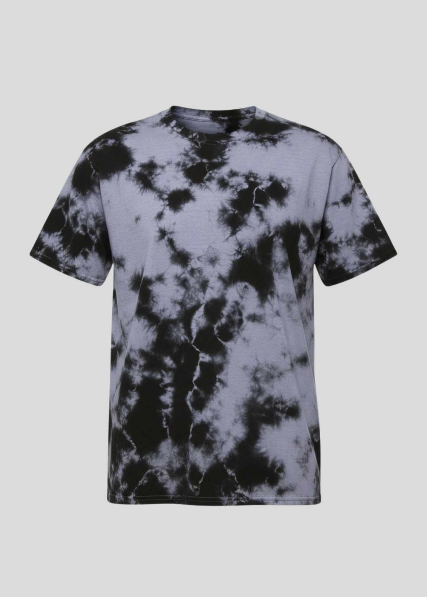 Lavender Black Crystal Wash Tie Dye T-Shirt