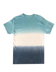 Aqua / Navy Dip Dye T-Shirt Alstyle 1301