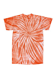 Orange Spiral Tie Dye T-Shirt