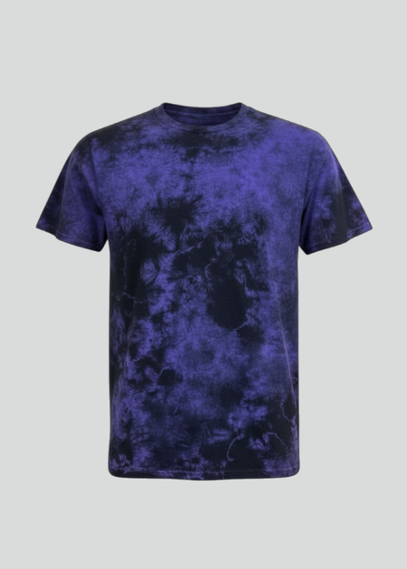 Purple / Black Crystal Wash T-Shirts