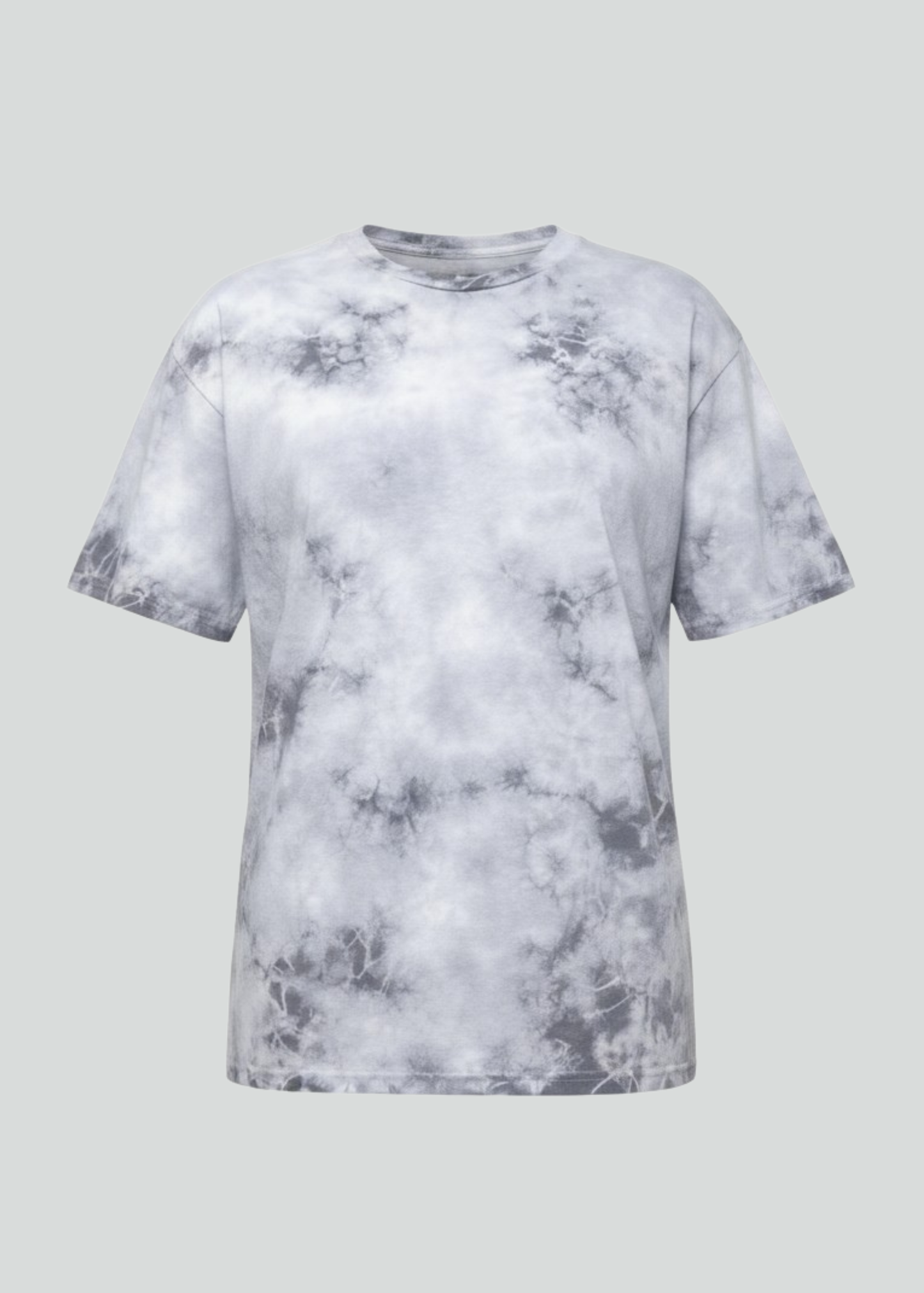 Slate Grey Crystal Wash Tie Dye T-Shirt