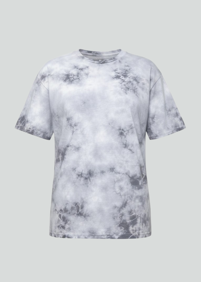 Slate Grey Crystal Wash Tie Dye T-Shirt