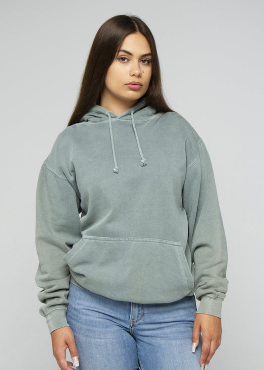 Seafoam Green Pigment Dye Hoodie