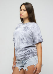 Slate Grey Crystal Wash Tie Dye T-Shirt