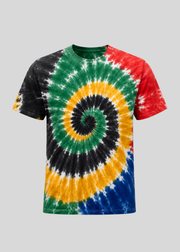 South Africa Inspired Spiral Tie Dye T-Shirt