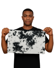 Black White Crystal Wash Flag