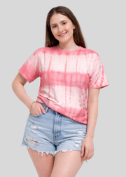 Pink Bamboo Tie Dye T-Shirt