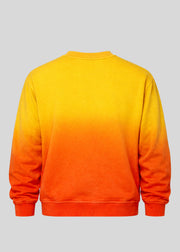 Yellow / Orange Dip Dye Crewneck Sweatshirts