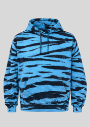Blue/Black Tiger Dye Hoodie