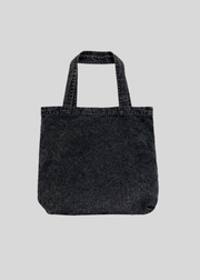Black Mineral Wash Tote Bag