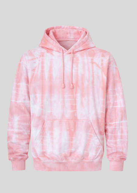 Pink Bamboo Tie Dye Hoodie
