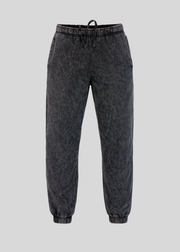Black Mineral Wash Sweatpants