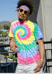 Multi-Color Spiral Tie Dye T-Shirt 4