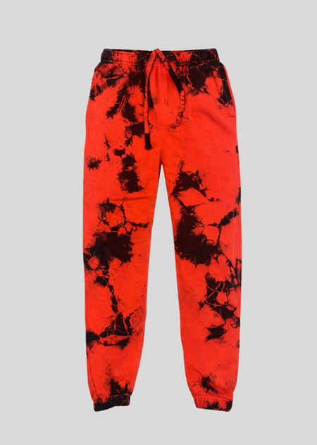 Red/Black Crystal Wash Joggers