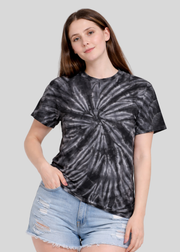 Black Spiral Tie Dye T-Shirt (Closeout)