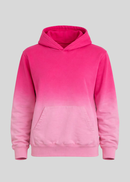 Magenta / Pink Dip Dye Hoodie