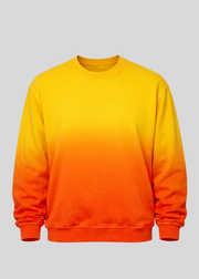 Yellow / Orange Dip Dye Crewneck Sweatshirts