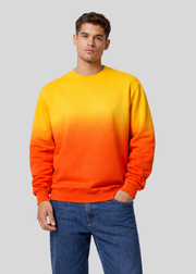 Yellow / Orange Dip Dye Crewneck Sweatshirts