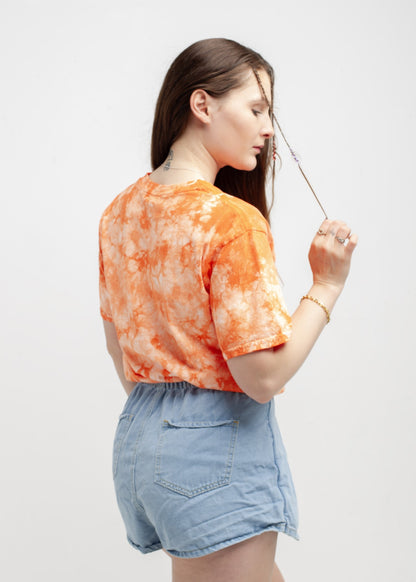 Orange Crystal Wash T-Shirt