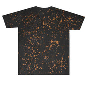 Black / Rust Sprinkle Tie Dye Short Sleeve T-Shirt | Custom Colors Apparel