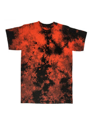 Red / Black Crystal Wash Tie Dye T-Shirt
