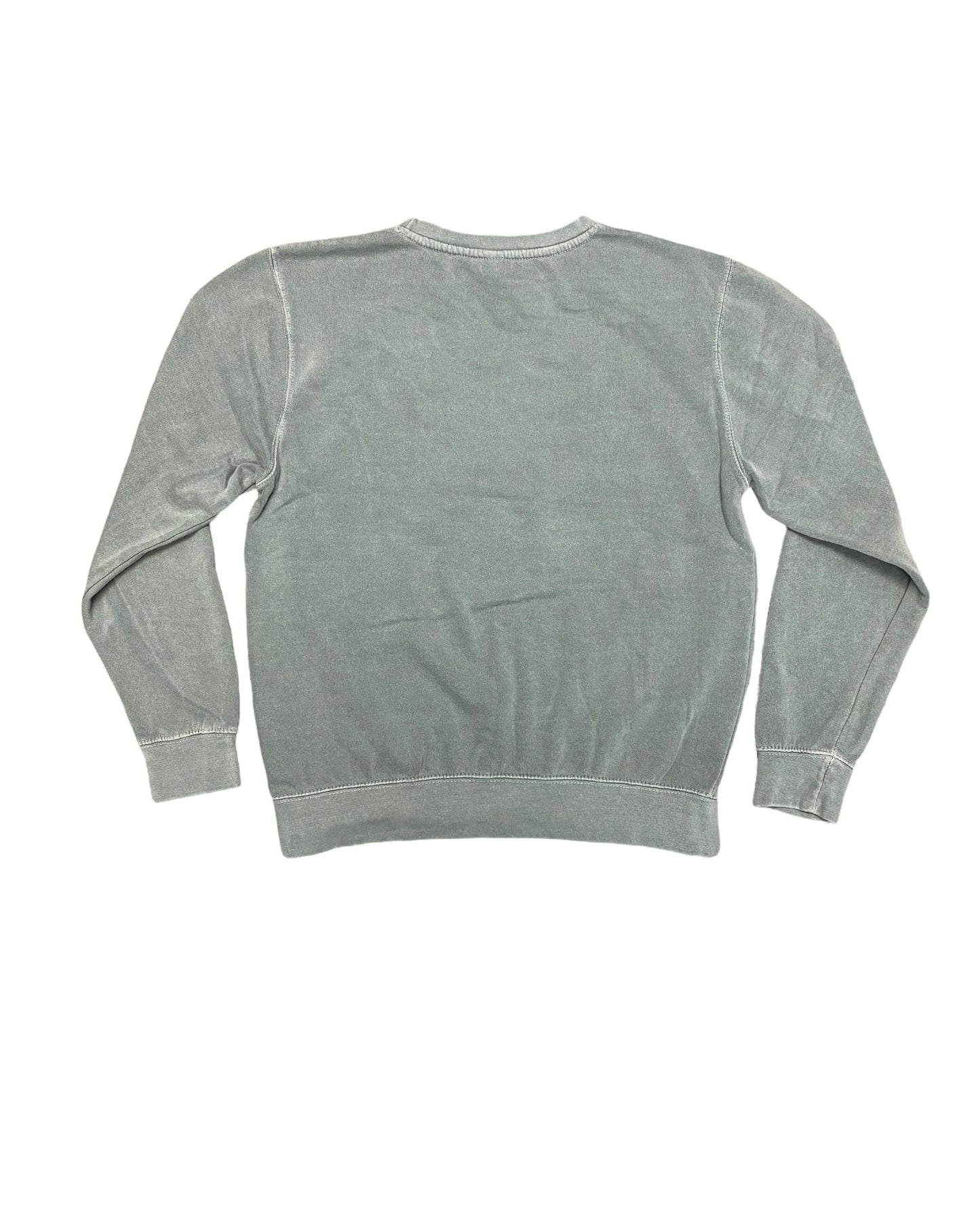 Seafoam Green Pigment Dye Crewneck Sweater