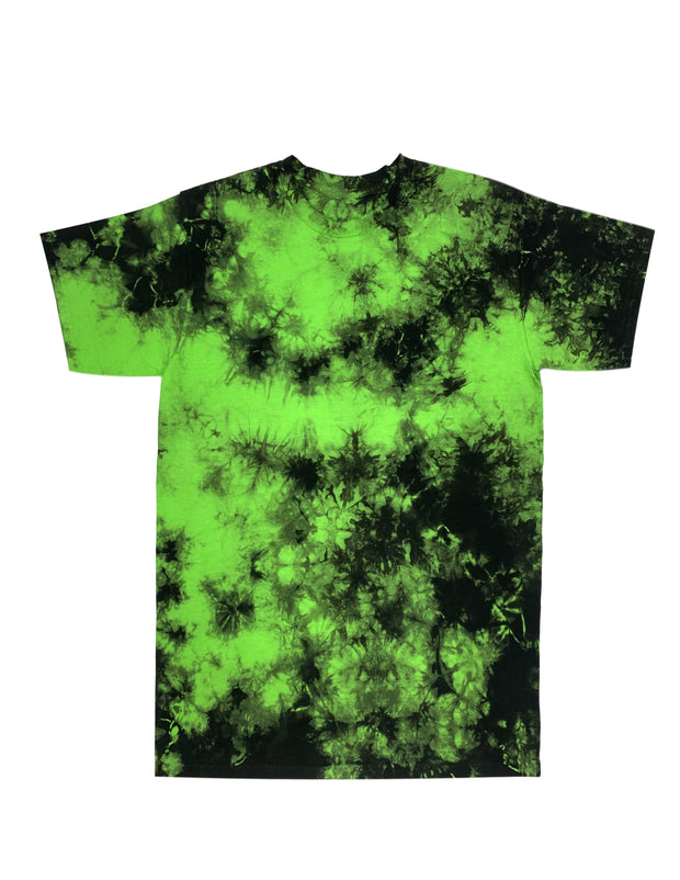 Green/Black Crystal Wash Tie Dye T-shirt