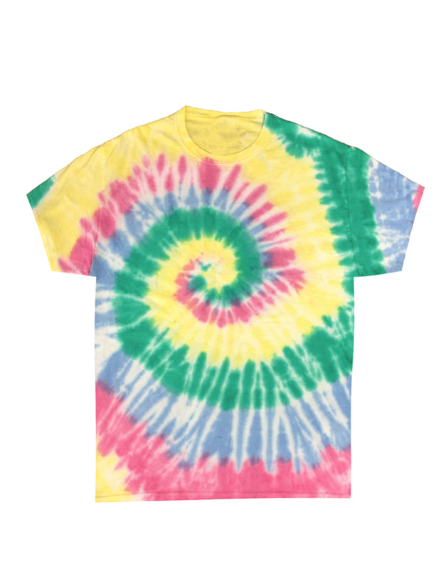 Multi-Color Spiral Tie Dye T-Shirt 4