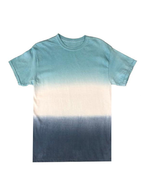 Aqua / Navy Dip Dye T-Shirt