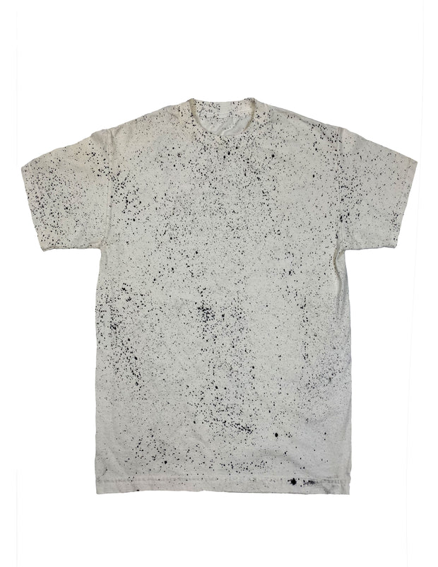 Off White / Black Sprinkle Dye T-Shirt