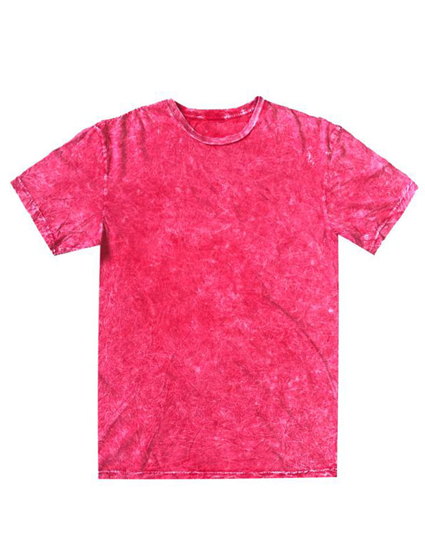 Red Mineral Wash Short Sleeve T-Shirt