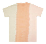 Pink / Orange Nude Dip Dye Tie Dye Short Sleeve T-Shirt | Custom Colors Apparel