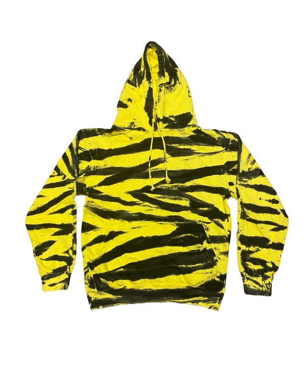 Yellow/Black Tiger Dye Hoodie